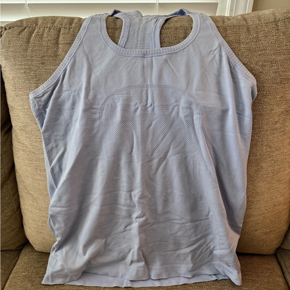 lululemon athletica Light Blue Tank Top